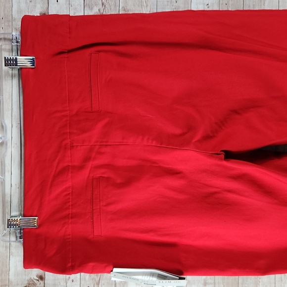 NWT, New Directions, Women's Red, slim leg pants. Size 14. - Picture 5 of 10